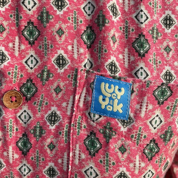 Lucy & Yak Aztec print cotton shirt size Small - Picture 5 of 5